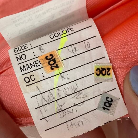 Morilee Gown Layered Tulle Strapless Beaded Embellished Bodice Pink NEW Womens 8 - Picture 13 of 13